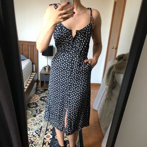 & Other Stories 90s Floral Button-Up Skater Dress